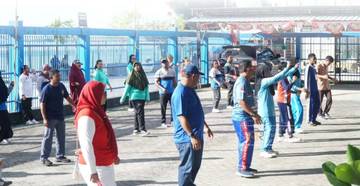Jumat Sehat, KSOP dan Pelindo Fakfak Tingkatkan Kebugaran
