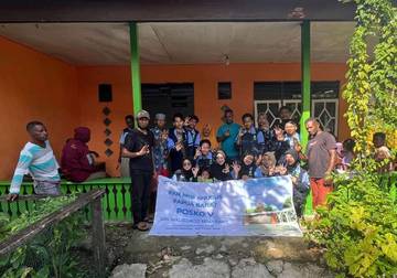 Mahasiswa KKN Misi Khusus Papua Disambut Hangat Warga