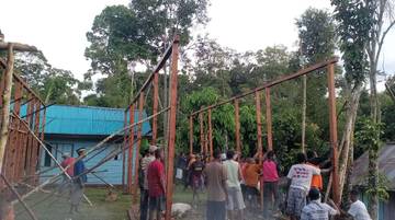 Satu Unit Rumah Kancing Tutup di Werpigan Dibangun