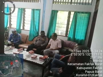 Babinsa Fakfak Barat Bahas Perencanaan Dapur Sehat MBG
