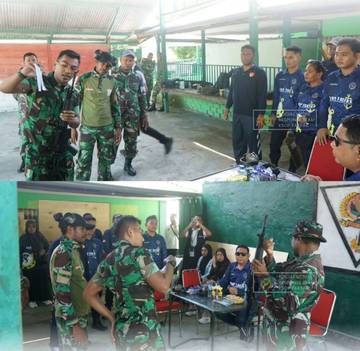 KSOP Fakfak dan Kodim 1803 Gelar Latihan Menembak