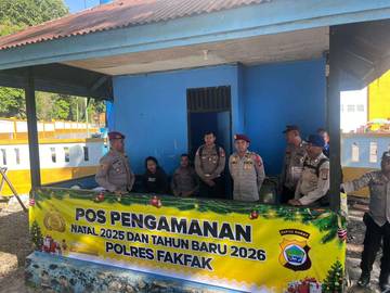 Polres Fakfak Mulai Operasi Lilin Mansinam 2025