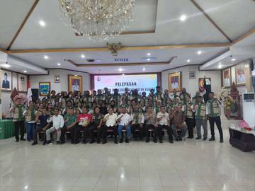 Dandim Fakfak Hadiri Pelepasan Penyuluh Pertanian Nasional