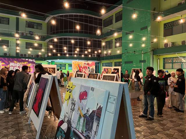Mahasiswa DKV Unisan Gorontalo Sukses Gelar Pameran Karya