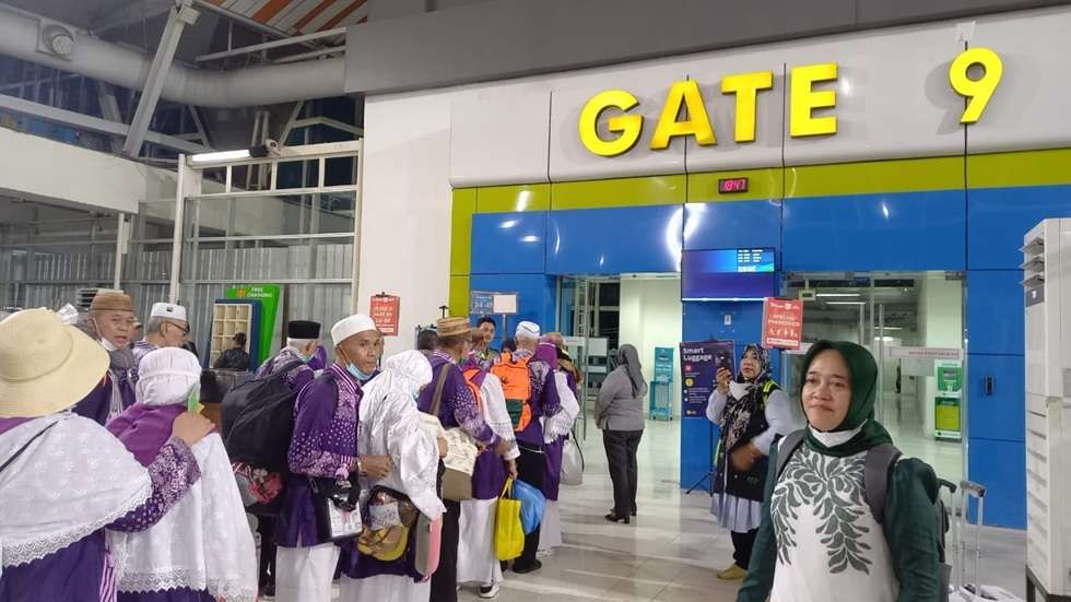 Jemaah Haji Kloter 30 Terbang Menuju Kampung Halaman