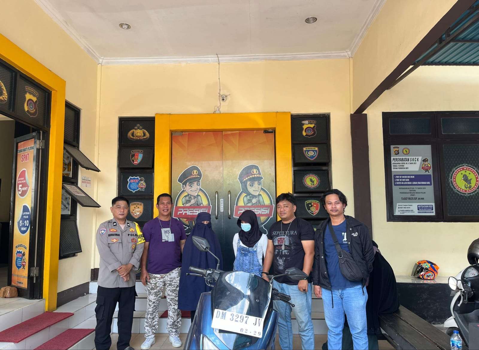Motor Curian NMAX Ditemukan Berkat Laporan Kakak Pelaku