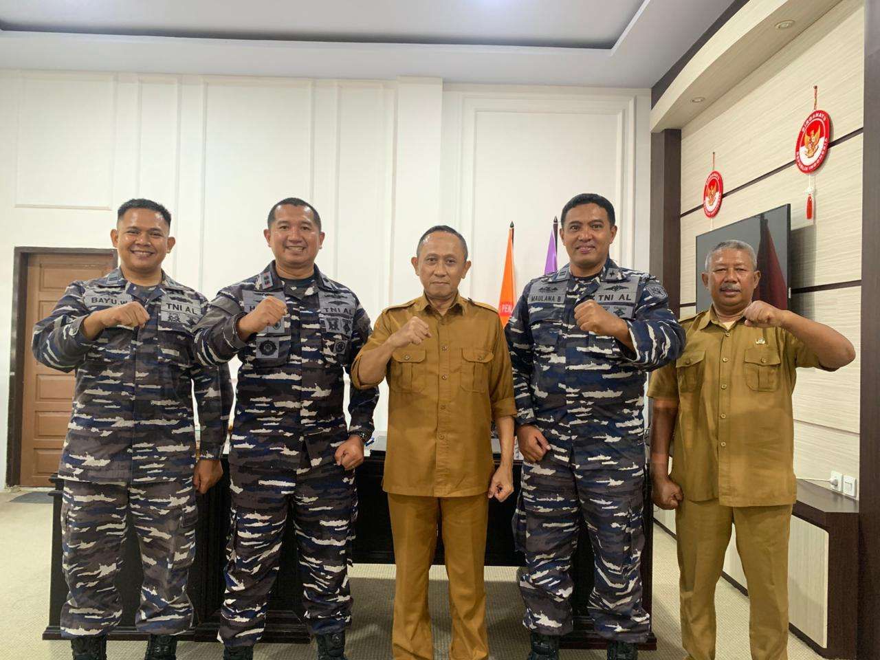Lanal Gorontalo dan BPBD Perkuat Kesiapsiagaan Bencana Hidrometeorologi