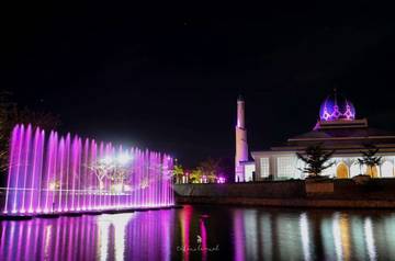 Pesona Air Mancur Taman Taqwa di Bone Bolango