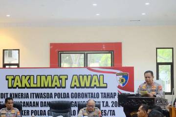Kapolda Gorontalo Buka Taklimat Awal Audit Kinerja