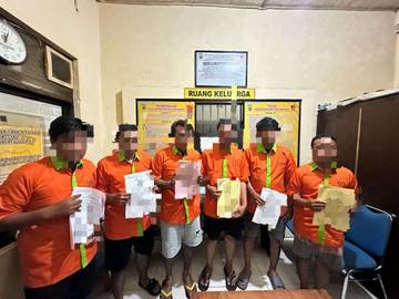 Polresta Gorontalo Kota Tangkap 6 Debt Collector Usai Pengeroyokan