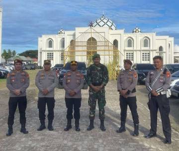 Polres Pohuwato Lakukan Pengamanan Ketat Sholat Idul Fitri