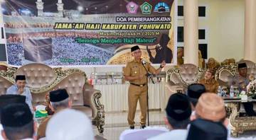 JCH Pohuwato Kloter 32 Ikuti Doa Pemberangkatan