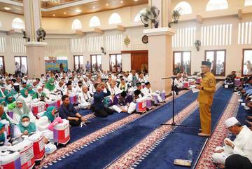 Pemkot Gorontalo Gelar Doa Pemberangkatan Jemaah Calon Haji 