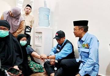 Jemaah Haji Kloter 28 Gorontalo Ikuti Pemeriksaan Kesehatan