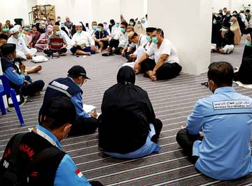 Kloter 28 UPG Gelar Manasik Jelang Armuzna