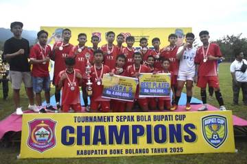 SMP Tapa Raih Juara Turnamen Bupati Cup 2025