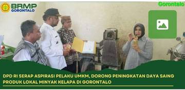 Anggota DPD Kunjungi UMKM Minyak Kelapa