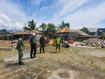 Kasipers Tinjau Pembangunan Fisik KMP Wilayah Kodim 1315/KG