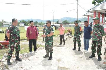 Danrem Tinjau Pembangunan Koperai Merah Putih di Boalemo