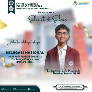 Mahasiswa FK UNG Terpilih Jadi Delegasi IMSEP 2025