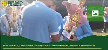 BRMP Gorontalo Raih Peringkat 1 WBK