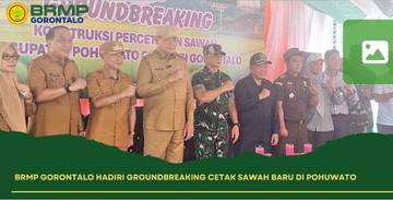 Groundbreaking Cetak Sawah Baru Pohuwato