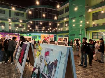 Mahasiswa DKV Unisan Gorontalo Sukses Gelar Pameran Karya