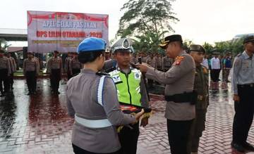 Kapolres Gorontalo Pimpin Apel Pasukan Nataru 2026