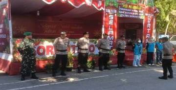 Polres Gorontalo Lakukan Patroli Pengamanan Gereja 