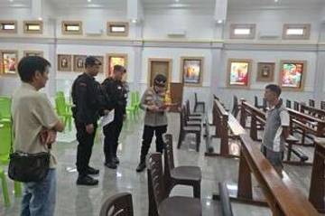 Polres Gorontalo Lakukan Pengamanan Ketat Ibadah Malam Natal