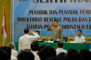 Polda Gorontalo Gelar Sertifikasi Penyidik