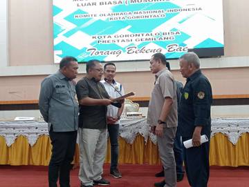 Abdul Hafidz Daud, Pimpin KONI Kota Gorontalo 