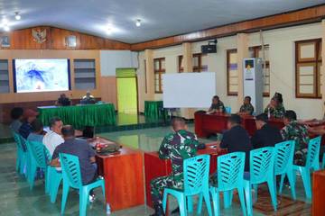 Kodim 1304/Gorontalo  Evaluasi Progres Pembangunan Kopdes/Kopkel Merah Putih