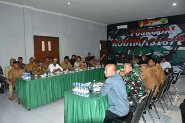 Danrem 133/NW Bahas Program Cetak Sawah Bersama Pemerintah
