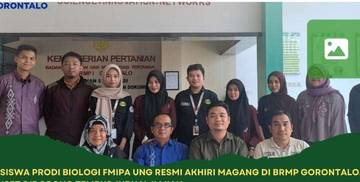 Mahasiswa FMIPA UNG Akhiri Magang di BRMP