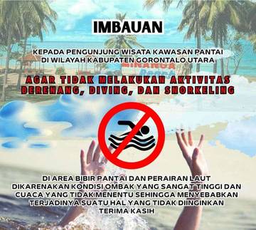 Peringatan Dini Cuaca Ekstrem di Wisata Gorontalo Utara