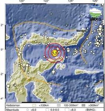 Gempa Magnitudo 5,5 Guncang Selatan Boalemo