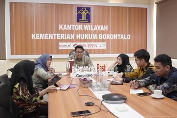 Kanwil Kemenkum Gorontalo Ikuti Rakernis Pembinaan Hukum Nasional