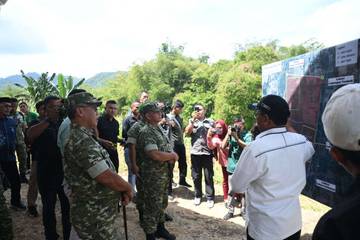 Pangdam XIII/Merdeka Tinjau Lahan Pembangunan Batalyon di Boalemo