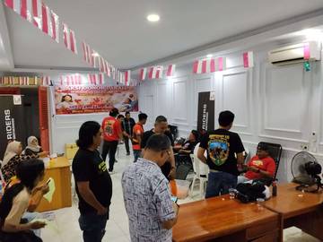 Puluhan Otomotif di Kota Gorontalo Gelar Donor Darah 