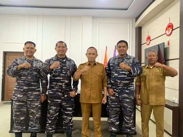 Lanal Gorontalo dan BPBD Perkuat Kesiapsiagaan Bencana Hidrometeorologi