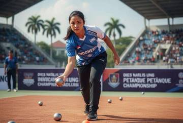 Optimisme Sakina Alamri di Kejuaraan Petanque Internasional UNG