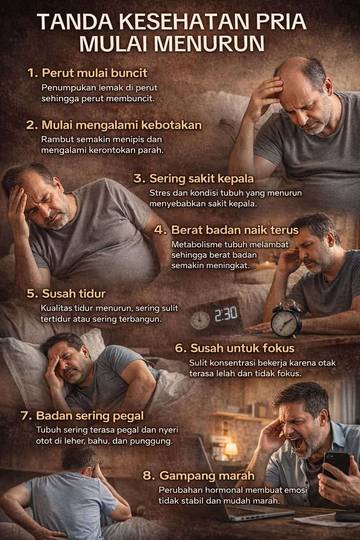 Tanda Kesehatan Pria Mulai Menurun