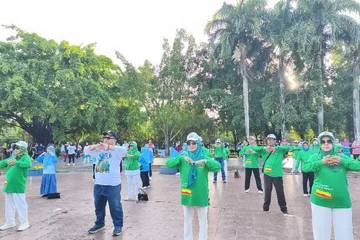 PWRI Palu Meriahkan Car Free Day di Limboto