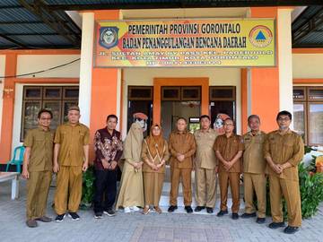 Lima Jabatan Baru di BPBD Provinsi Gorontalo Diserahteriamakan