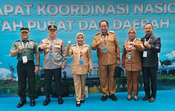 Gubernur dan Wagub serta Forkopimda Gorontalo Hadiri Rakornas