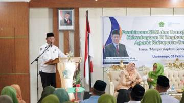 Kakanwil Kemenag Gorontalo Tekankan Transformasi SDM Gorontalo Utara