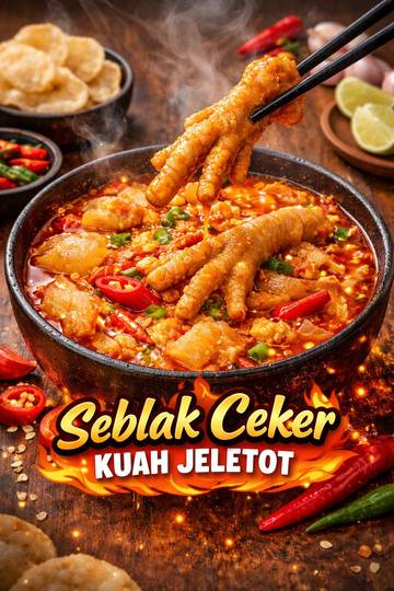 Resep Seblak Ceker Kuah Jeletot Super Pedas
