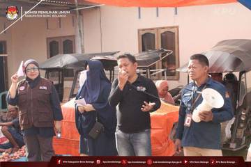KPU Bone Bolango Grebek Pasar Sosialisasi Data Pemilih