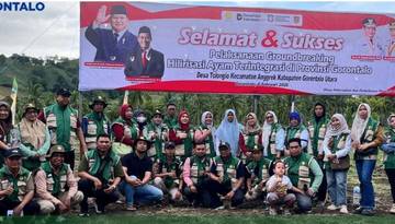 Groundbreaking Industri Ayam Terintegrasi Gorut